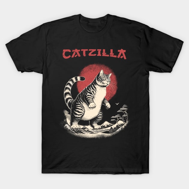 Catzilla T-Shirt by Yopi